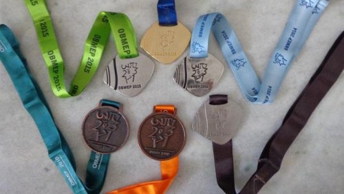 As seis medalhas conquistadas na OBMEP